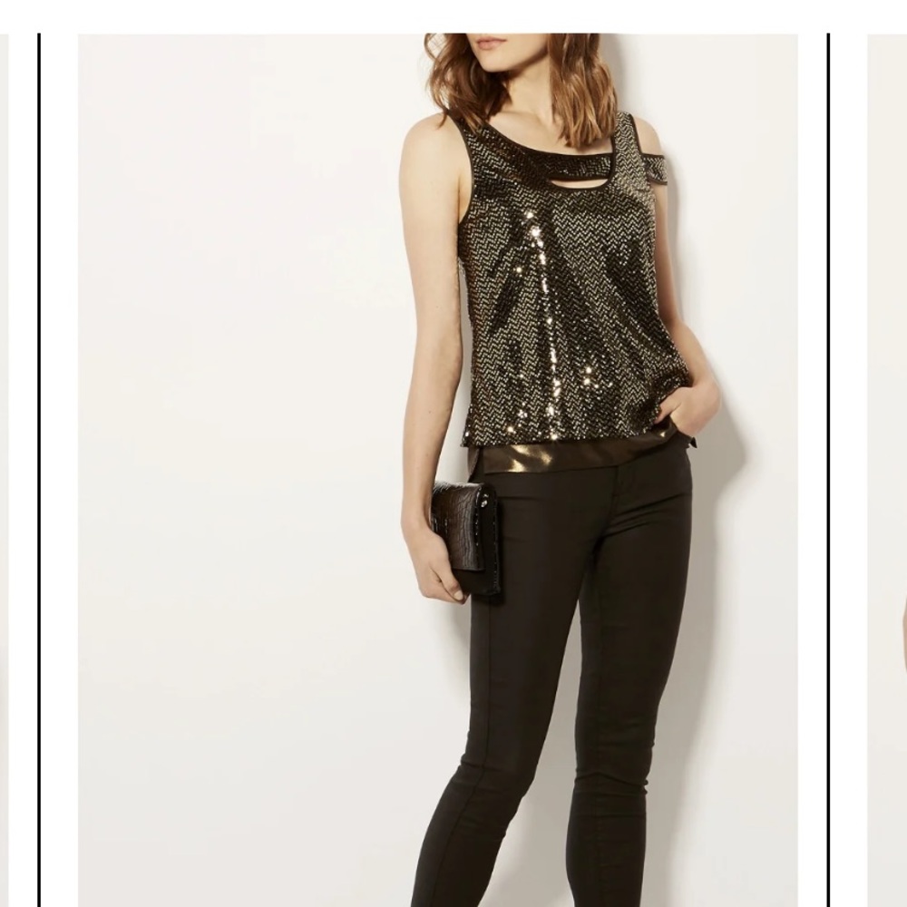 NWT Karen Millen sequin top - Picture 2 of 10